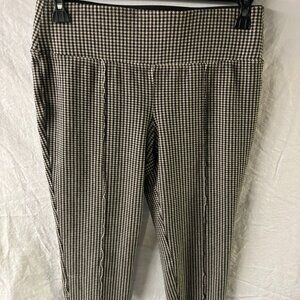 NINE WEST Women's Mid Rise Stretch Knit Legging Houndstooth Size L